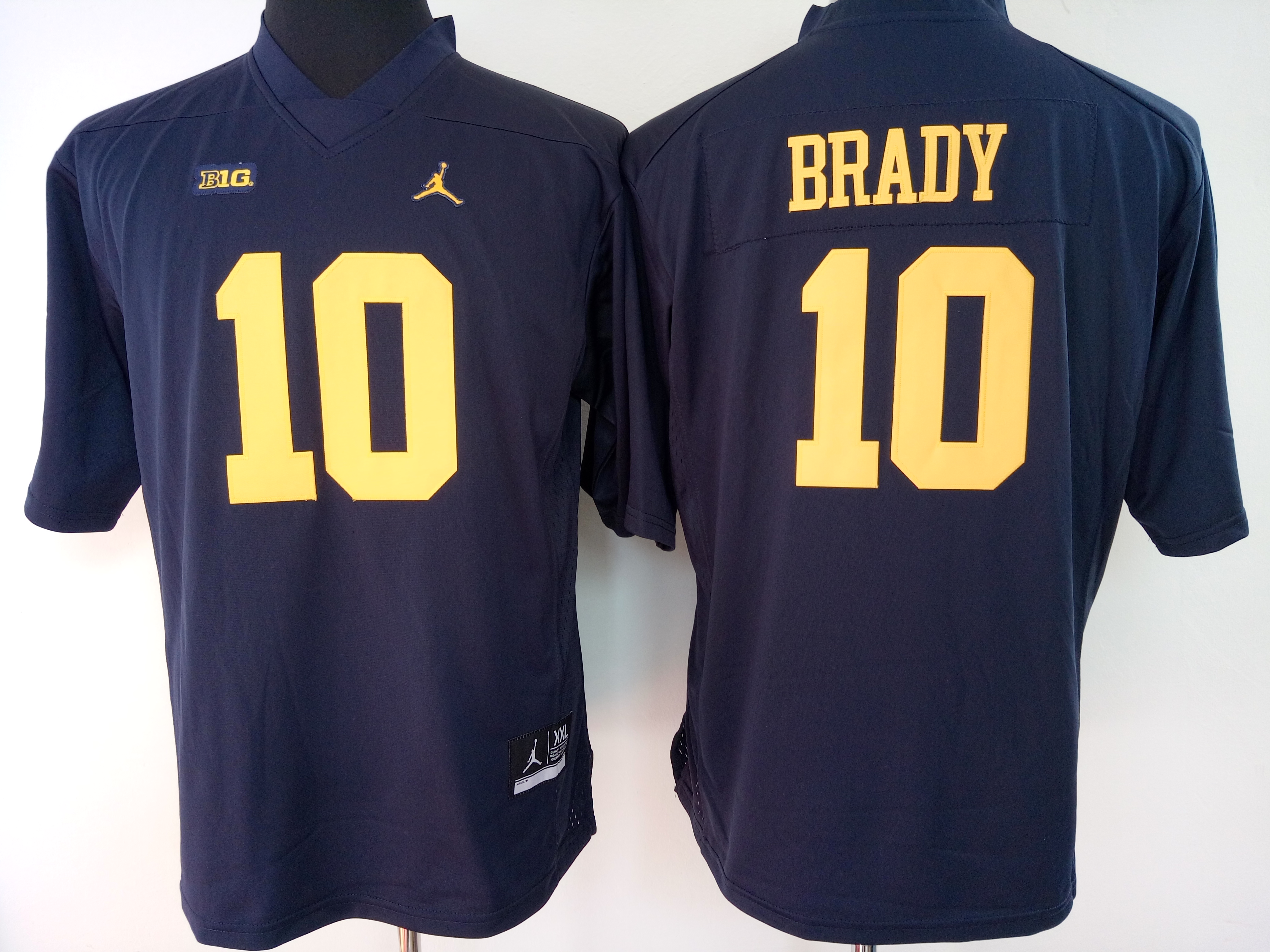 NCAA Womens Michigan Wolverines Blue #10 Brady jerseys->women ncaa jersey->Women Jersey